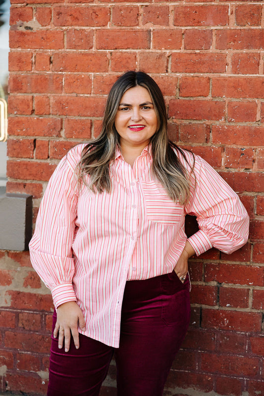 Pink Stripe Shirt