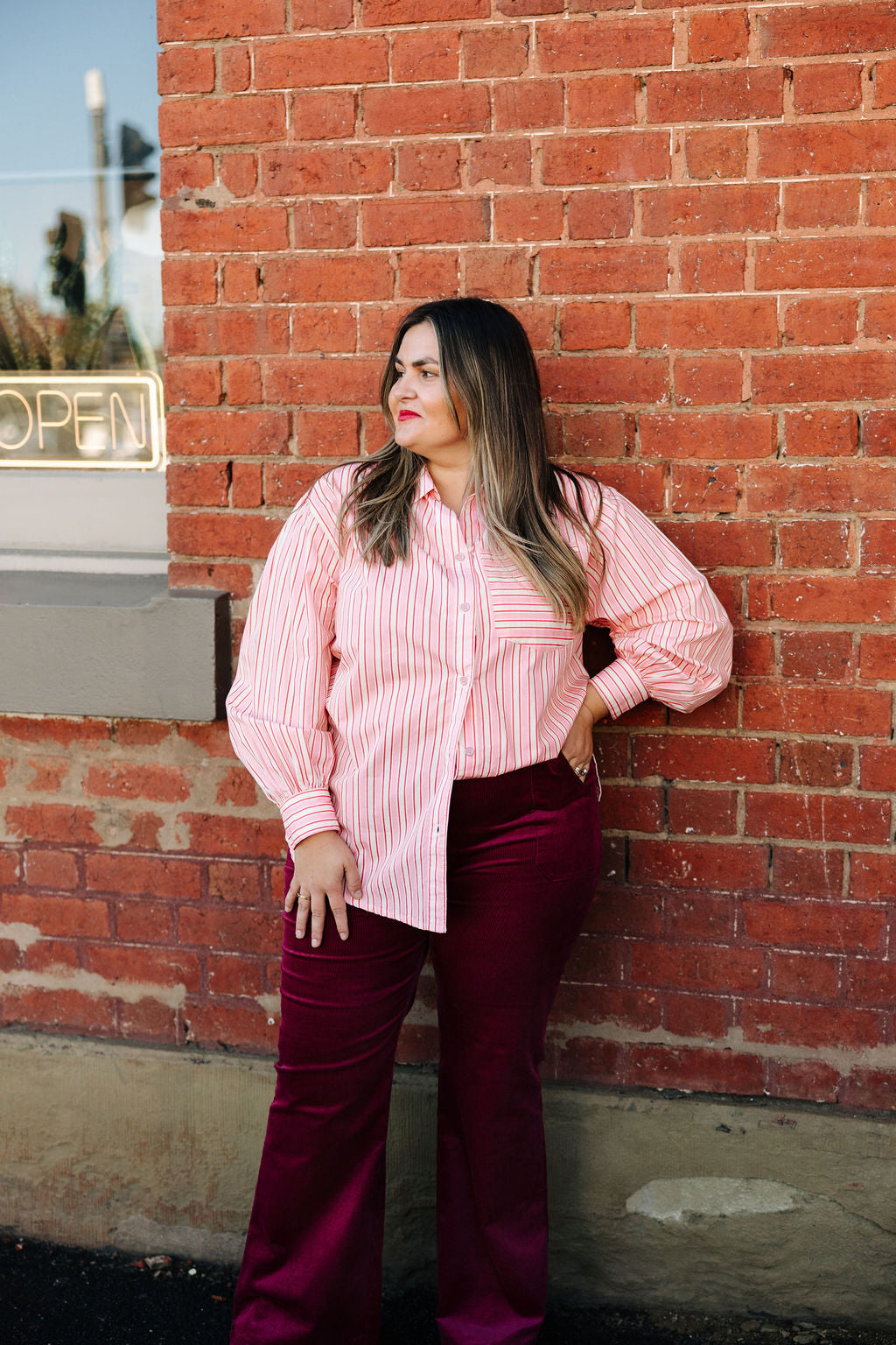 Pink Stripe Shirt