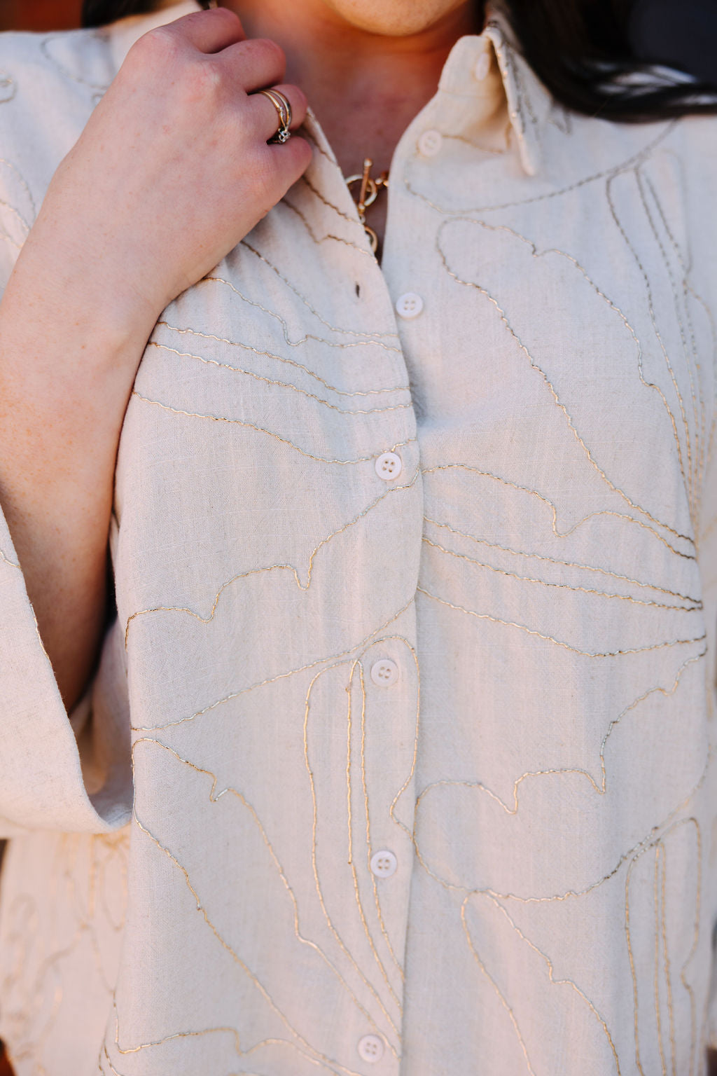 Label Dot - Adela Blouse/ Beige