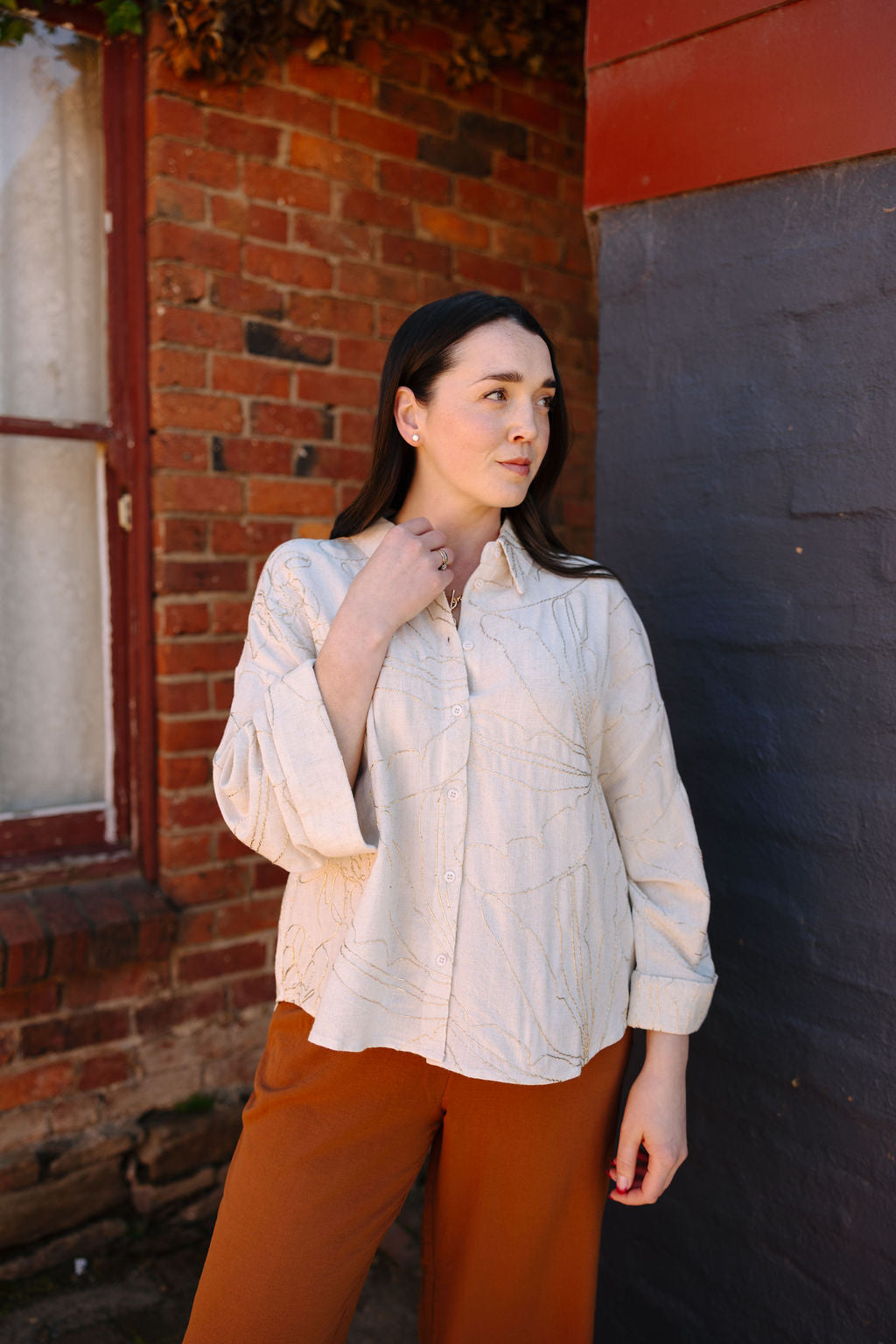 Label Dot - Adela Blouse/ Beige