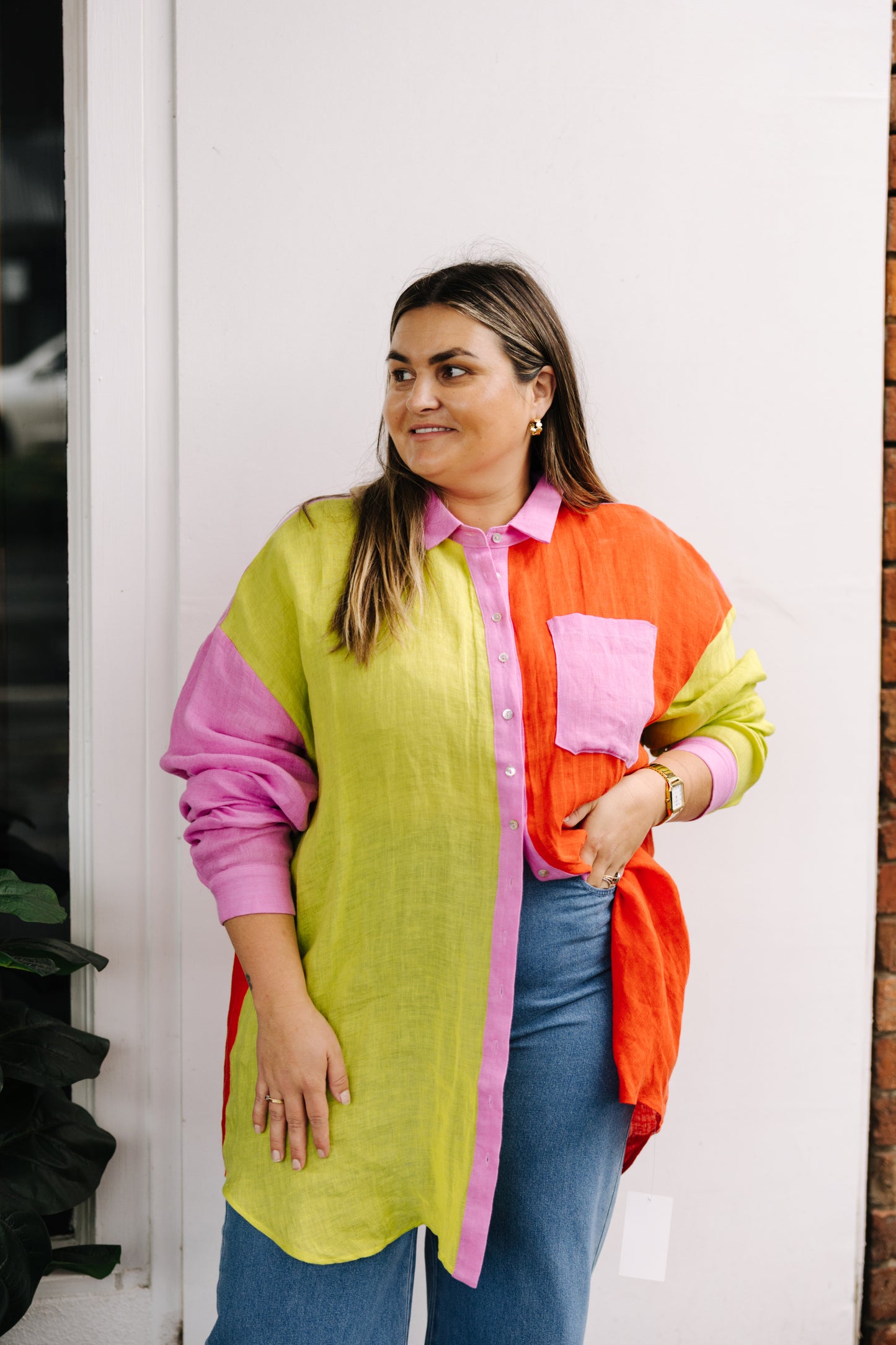 La Bohème Girls Clyde Shirt Candy Stripe