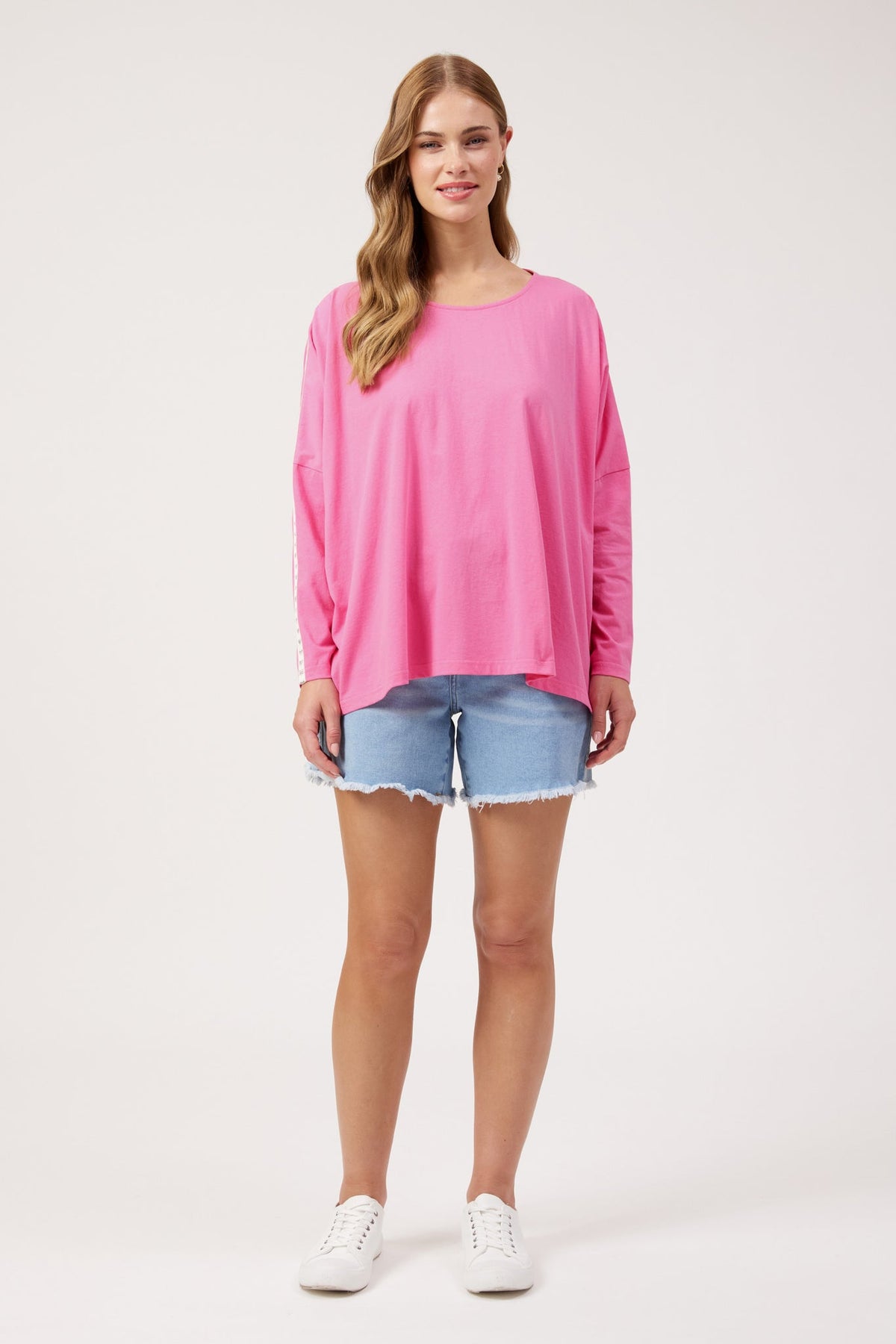 Elba Heart Long Sleeve - Pink
