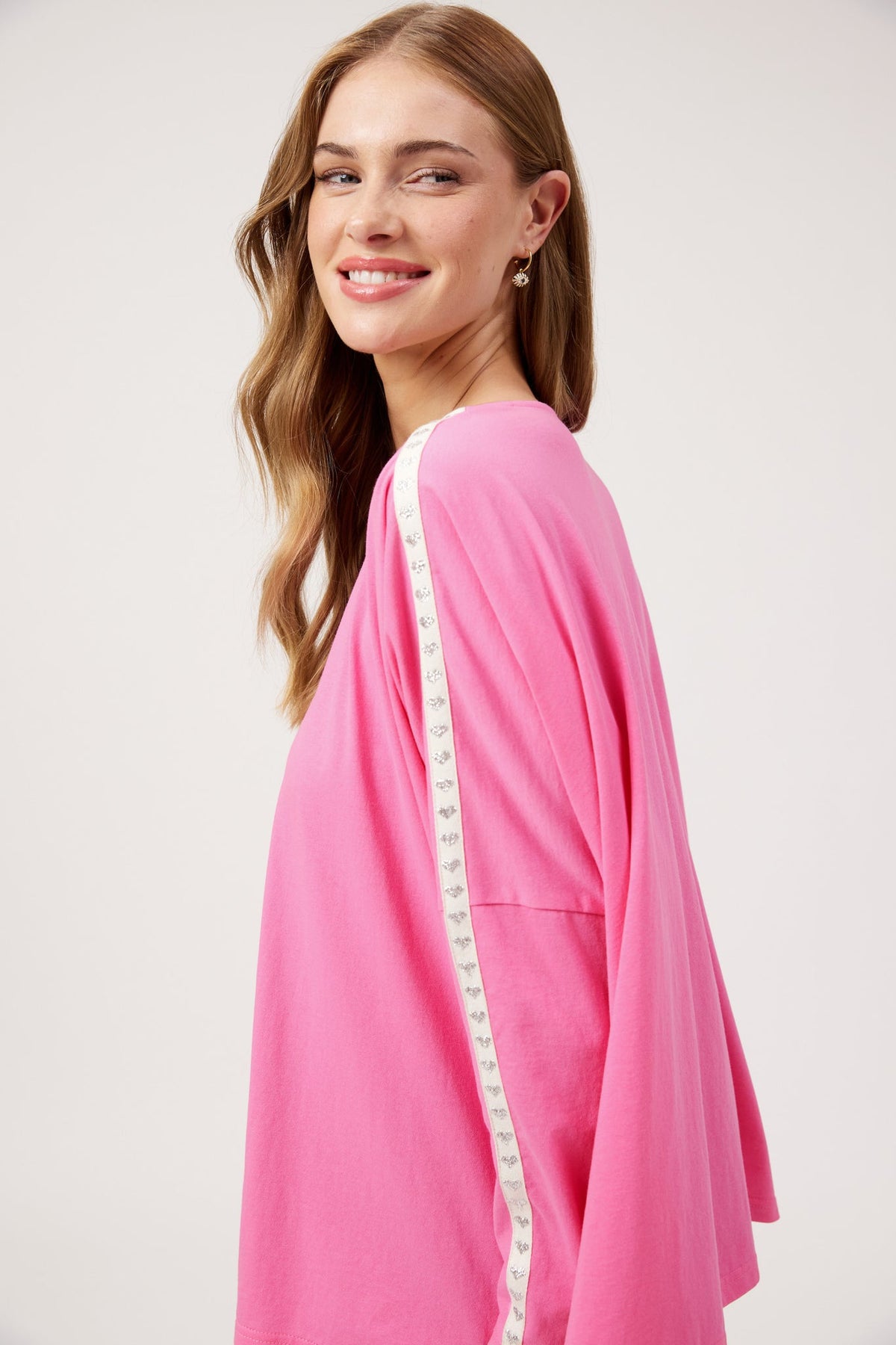 Elba Heart Long Sleeve - Pink