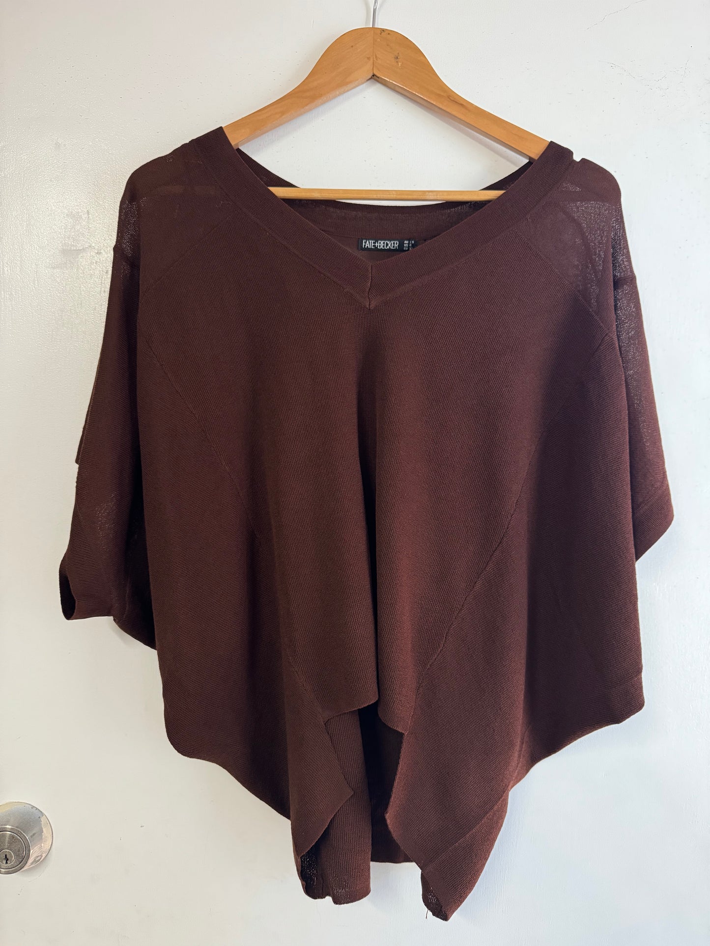 Iris Vneck Blouse - Brown