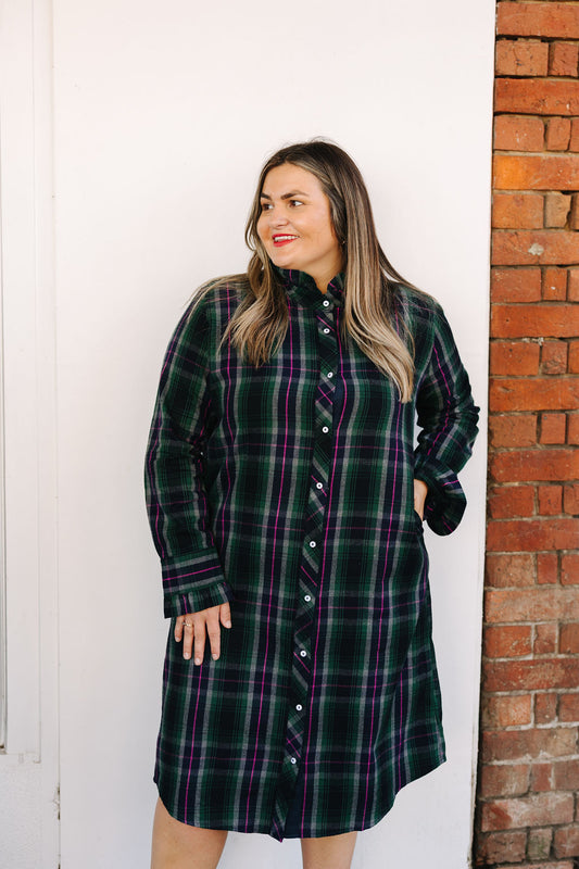 The Olivia Shirtdress - Plaid