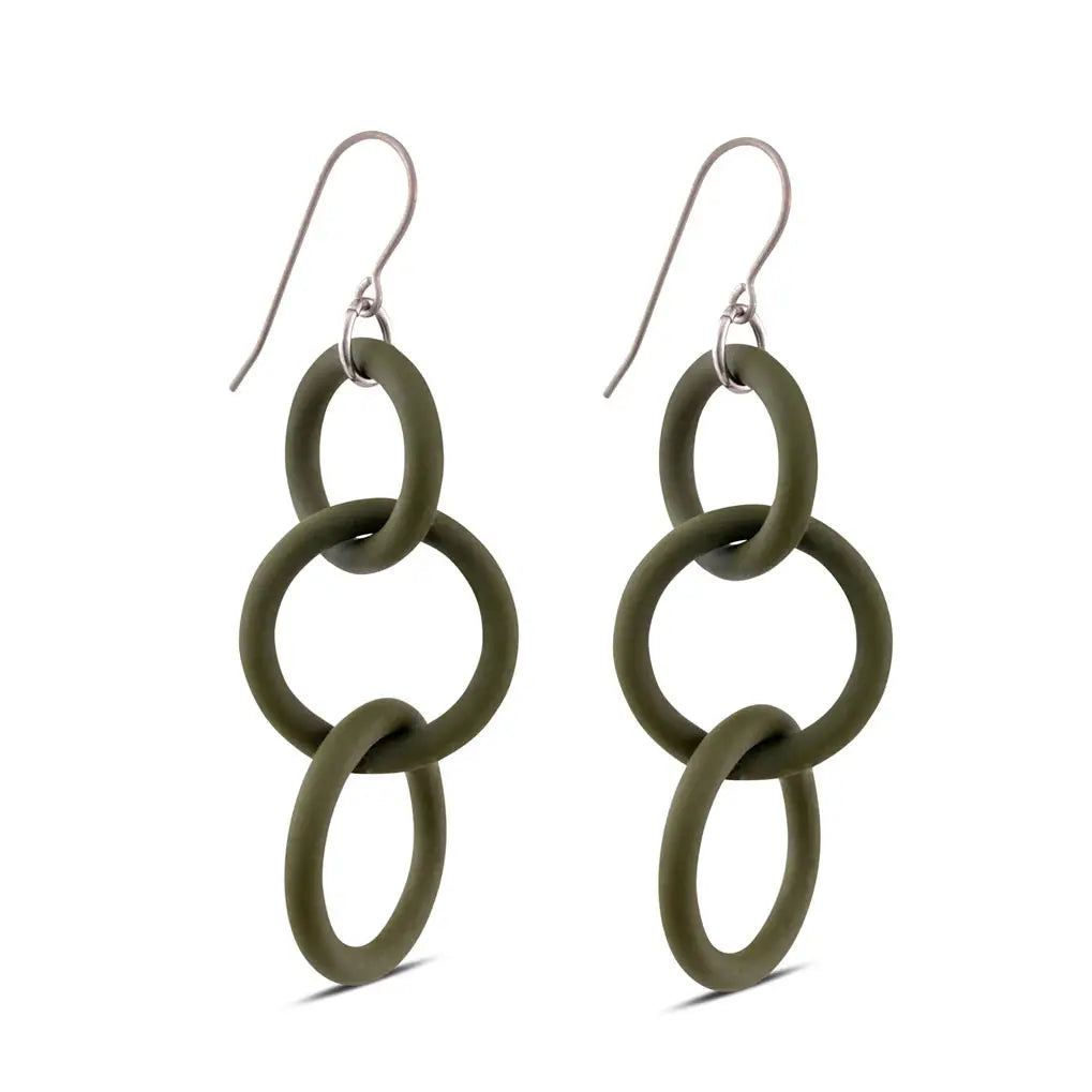 Frank Ideas - Arthouse Earrings Modern Olive