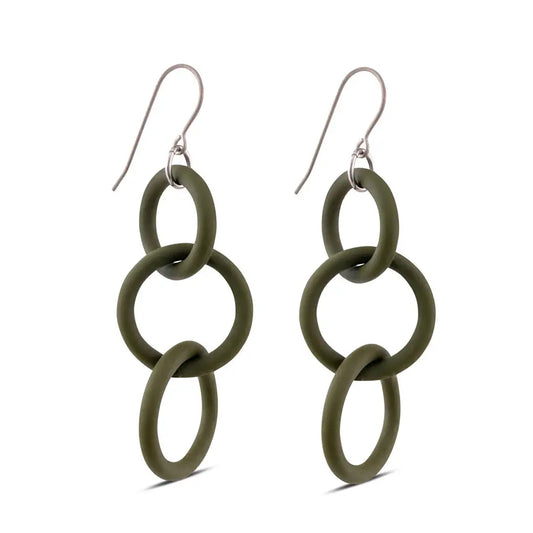 Frank Ideas - Arthouse Earrings Modern Olive