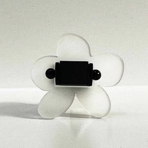 Frank Ideas - Flower Ring Frosted & Black