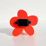 Frank Ideas - Flower Ring Orange & Black