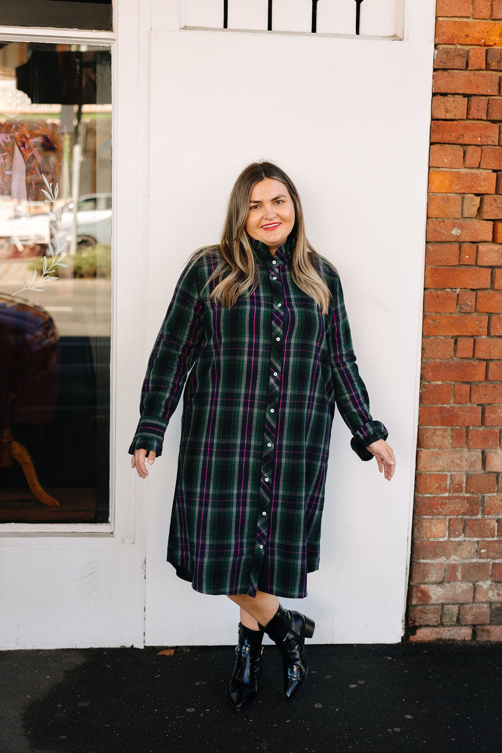 The Olivia Shirtdress - Plaid