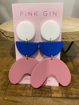 
            
                Load image into Gallery viewer, Pink Gin Adele Earrings
            
        