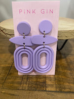 Pink Gin Johanna Earrings - Purple
