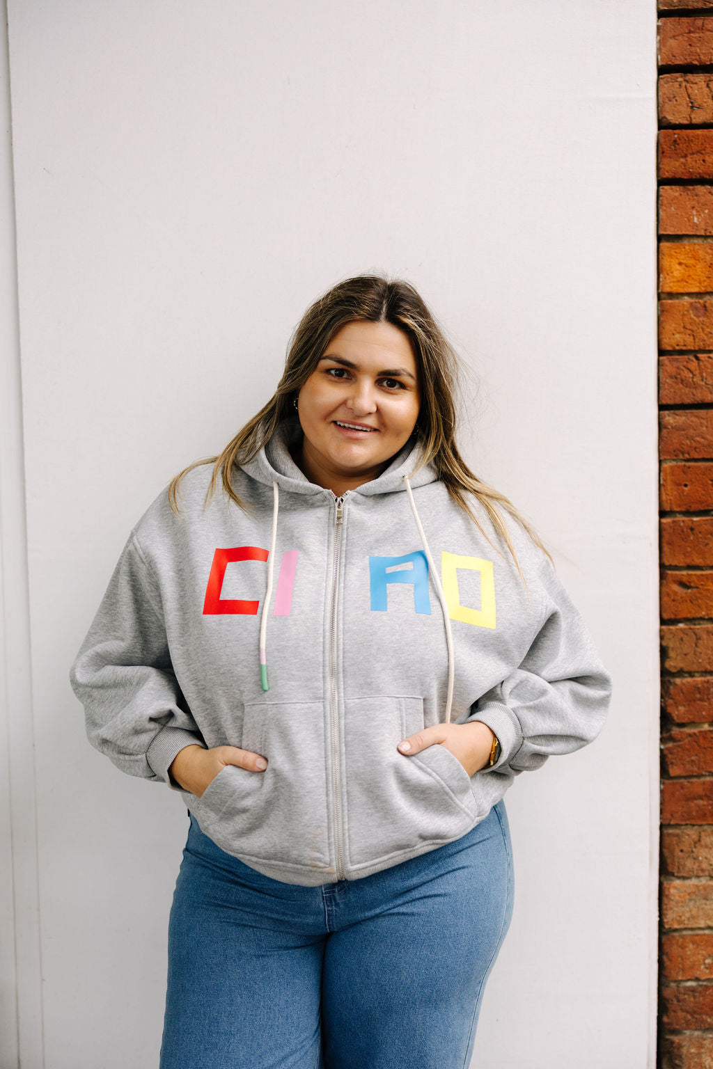 Ciao Hoodie - Grey Marle