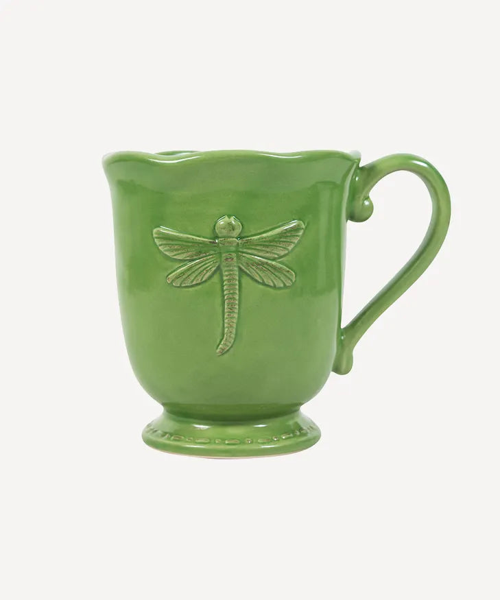 Dragonfly Stoneware - Green Mug