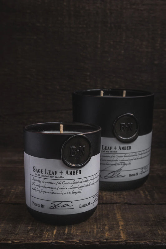 Sage Leaf & Amber Candle
