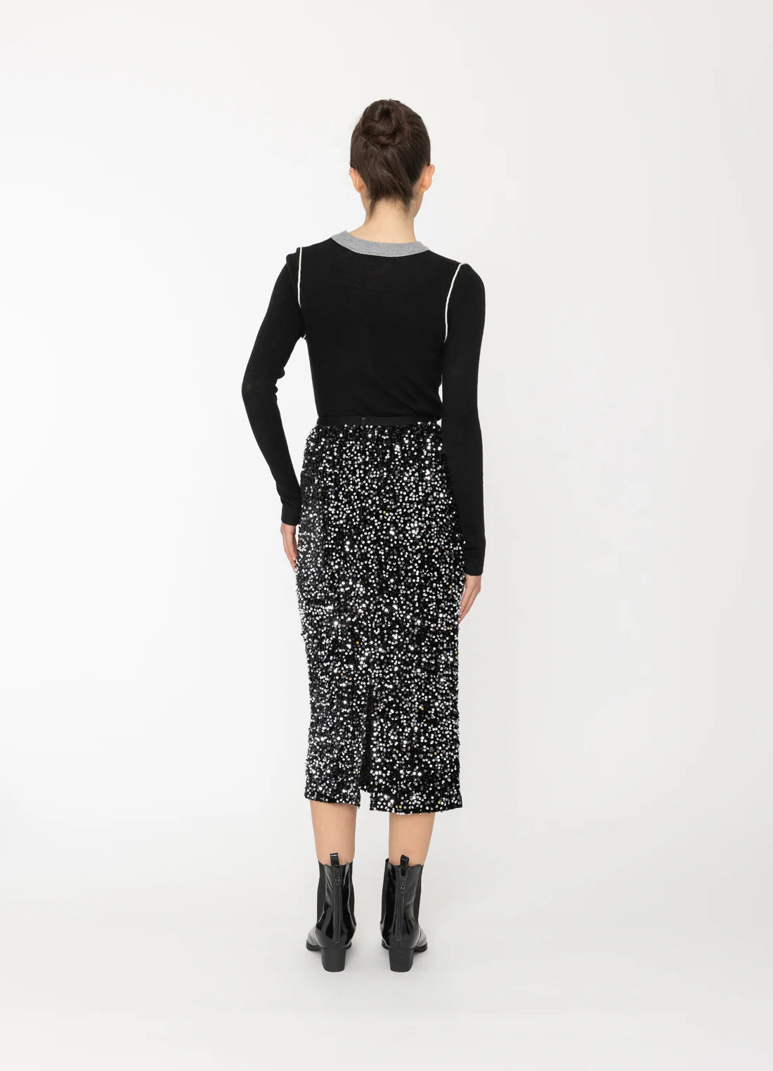 Sequin Skirt- Black
