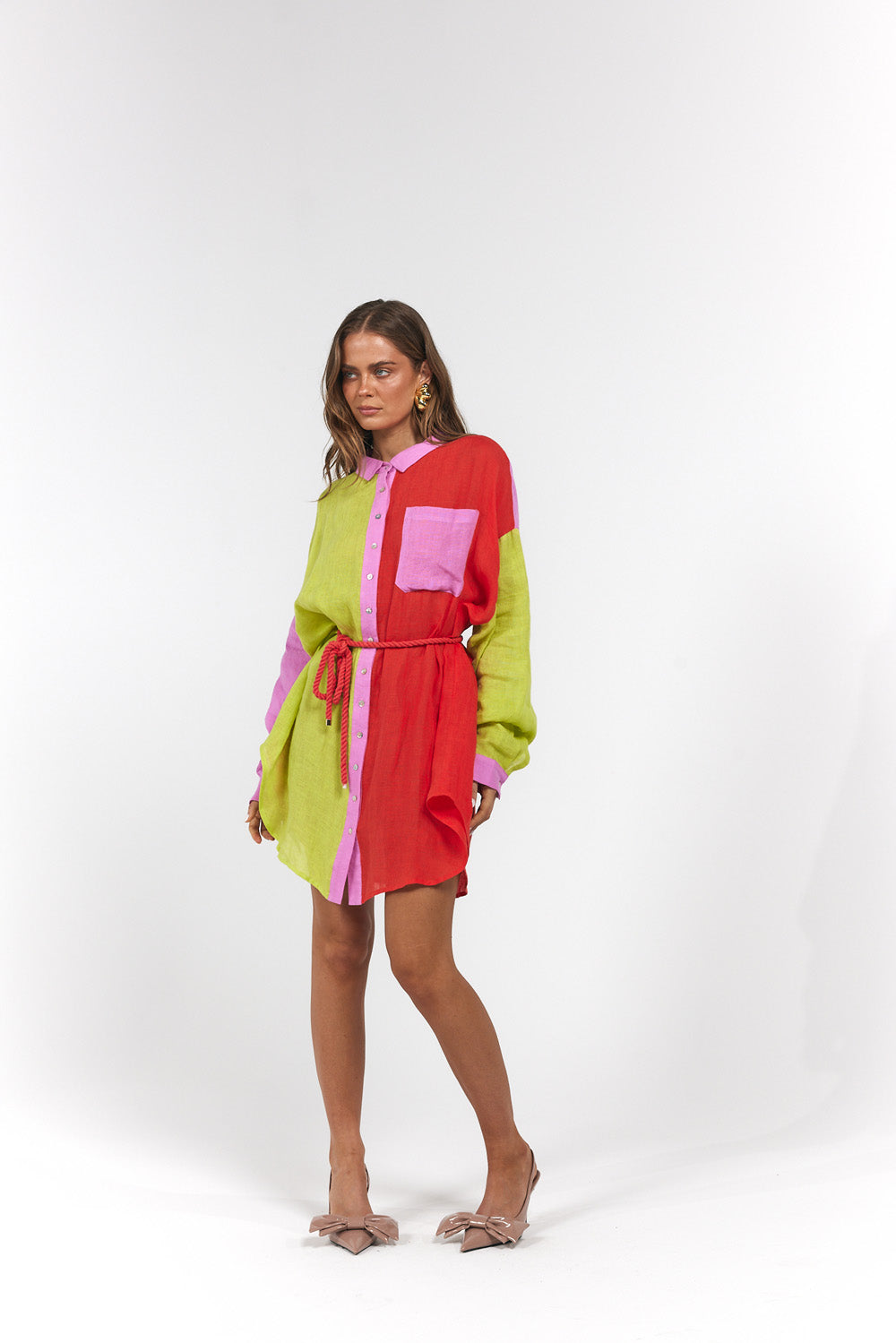 La Bohème Girls Clyde Shirt Candy Stripe