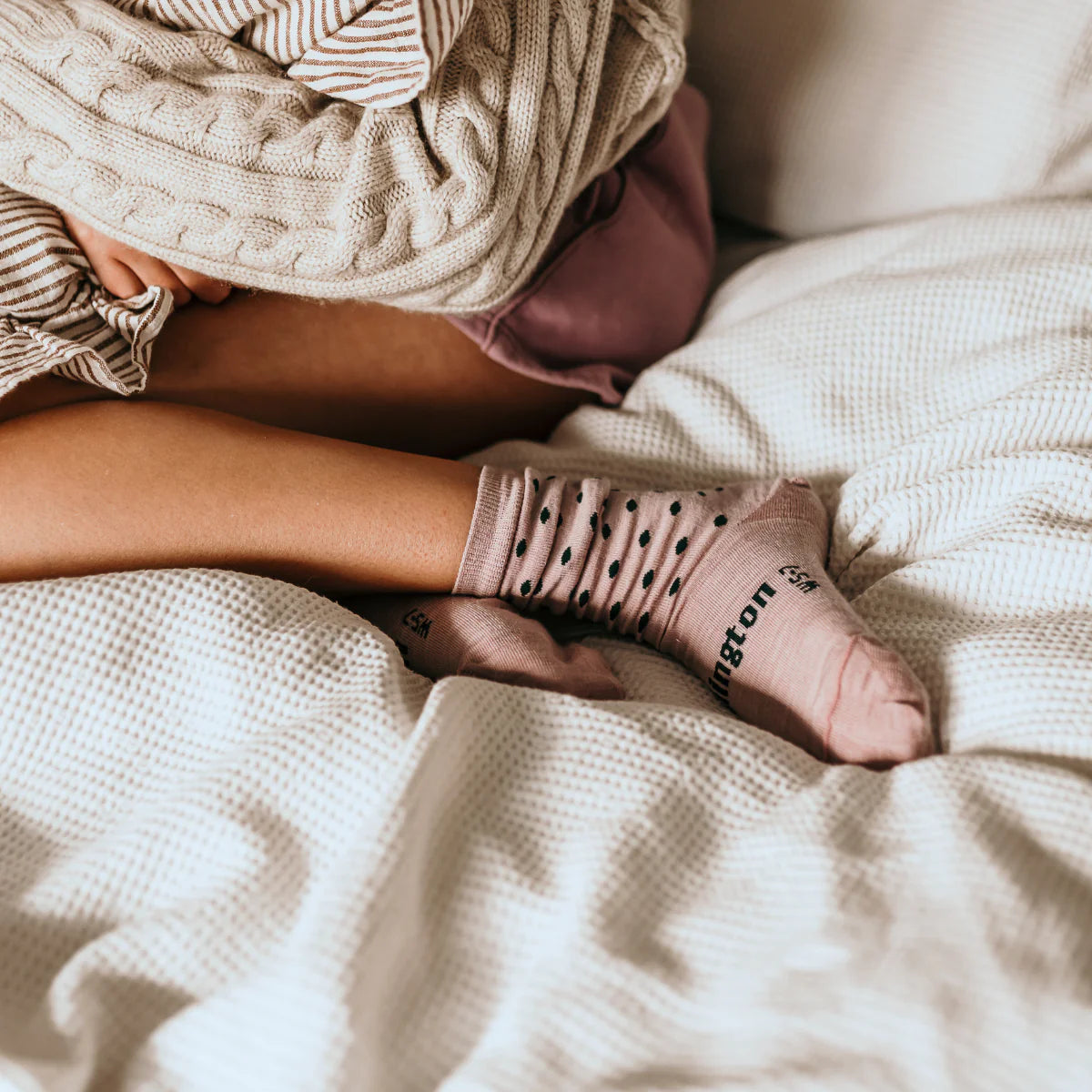 Merino Wool Crew Socks-Thistle