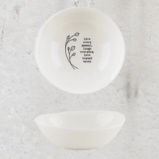 Wobbly Porcelain Bowl - Live Every