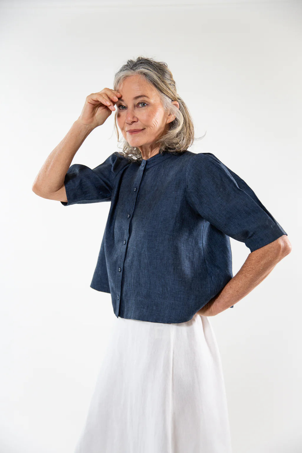 Loretta Top- Navy