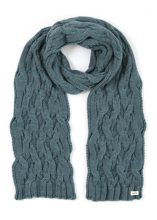 Mabel Merino Wool Scarf - Duck Egg Blue