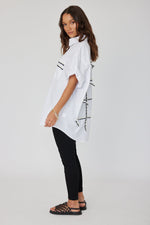 Alexandra Rogue Top - White/Black