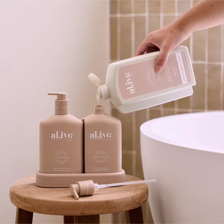 Al.ive Apricot & Sweet Fig Hand & Body Wash Refill