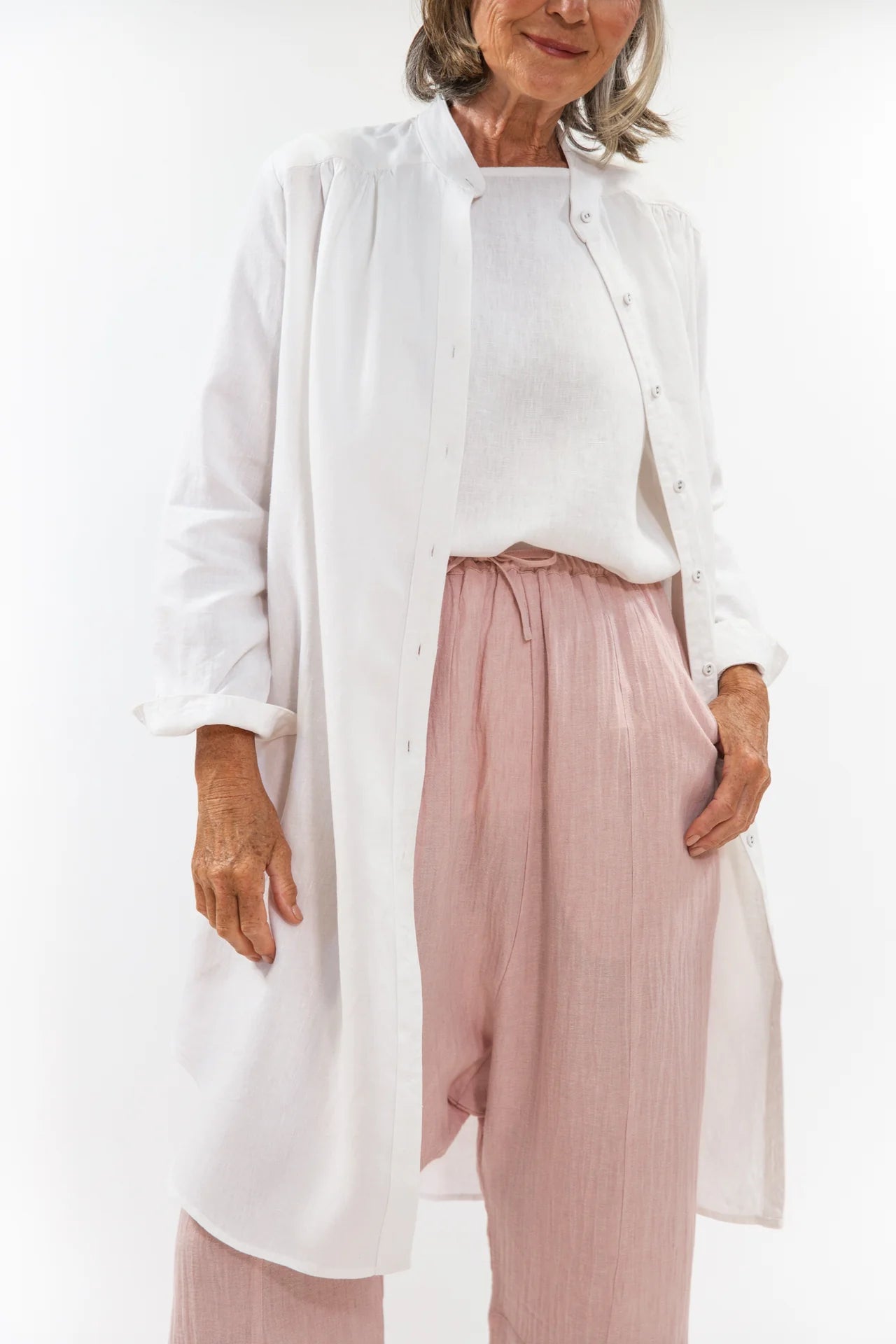 Ophelia Shirt Dress- White