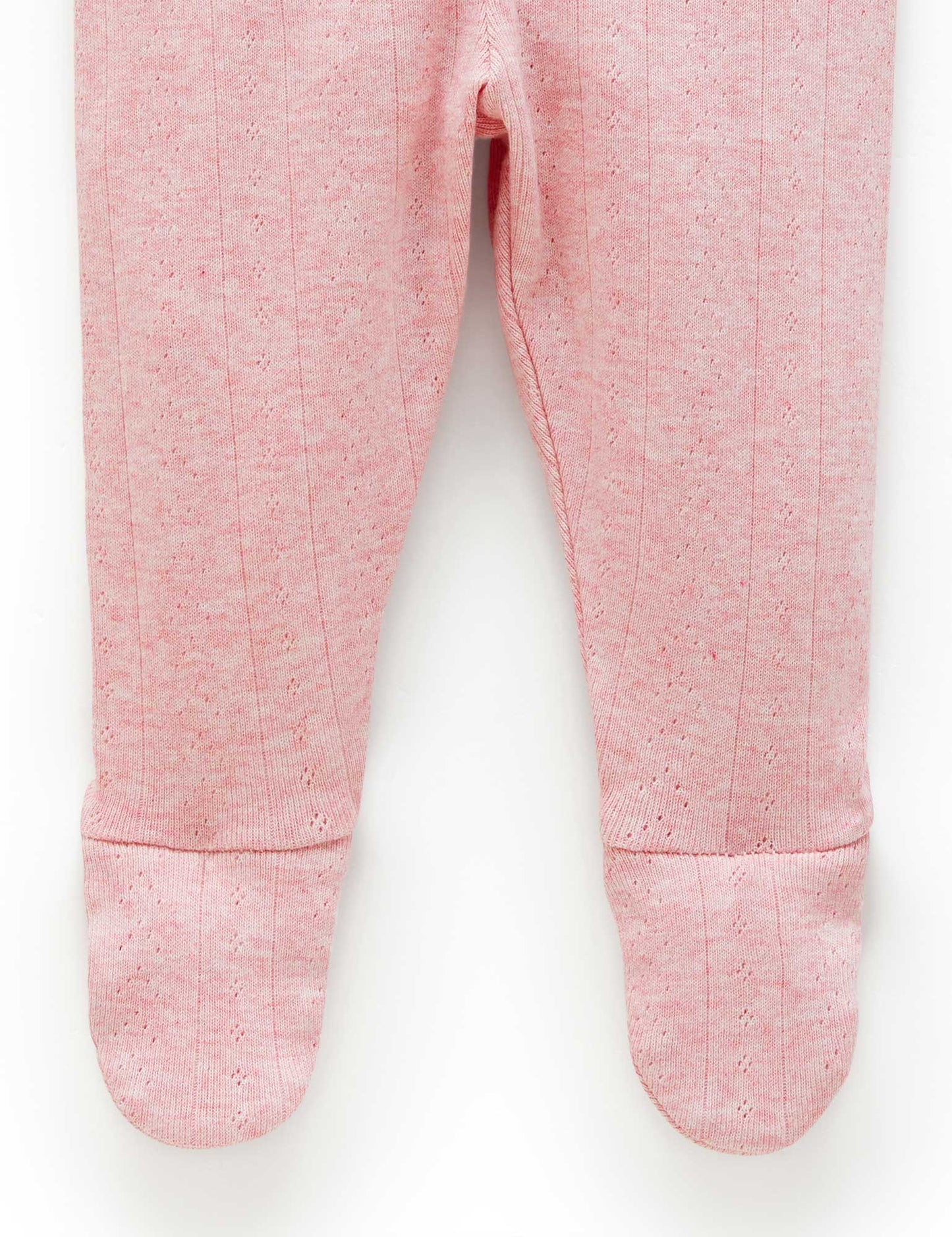 Purebaby Pointelle Legging - Peony Melange
