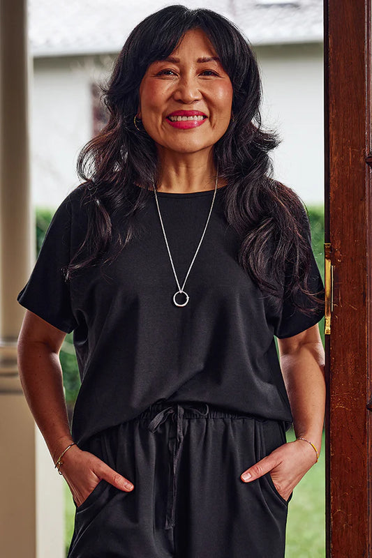 French Terry Pax Tee - Black