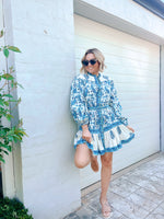 Miss June Dress Tia - Blue
