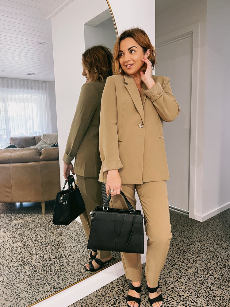 Grace Slim Leg Pant - Toffee