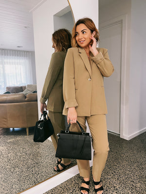 Grace Slim Leg Pant - Toffee
