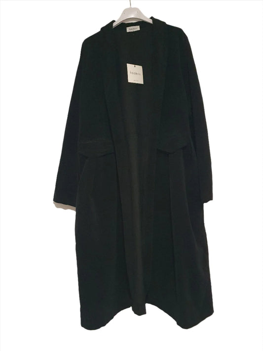 Pissarro Velvet / Cotton Coat - Black