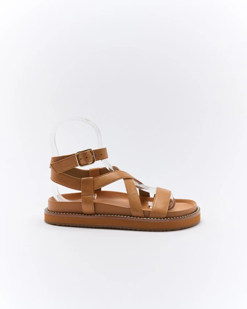 Presly Leather Sandal - Coconut Tan