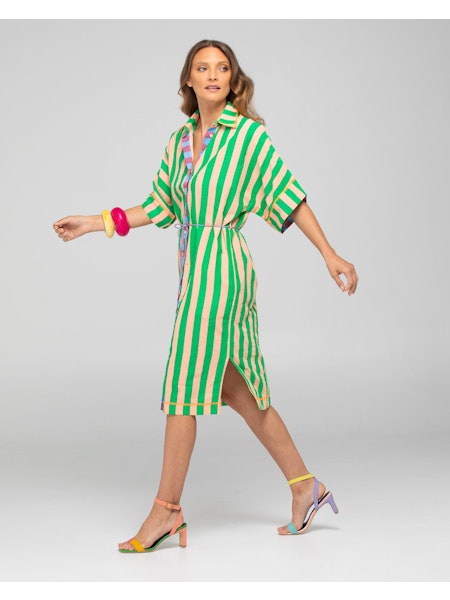 Maui Shirt Dress- Capri Peach