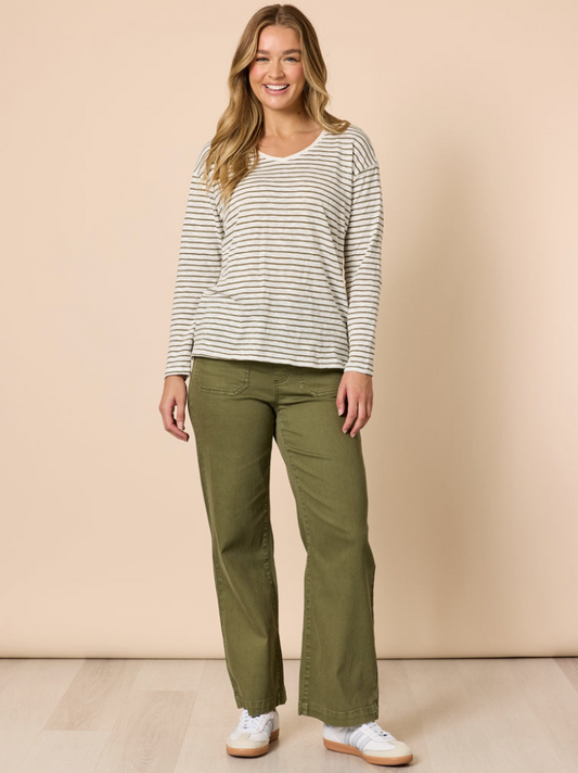 Carpenter Stretch Leg Jean- Khaki