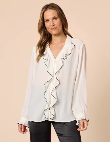 Tuxedo Shirt- Ivory