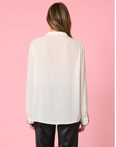 Tuxedo Shirt- Ivory