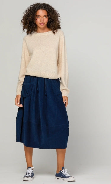Cord Guru Skirt- Midnight