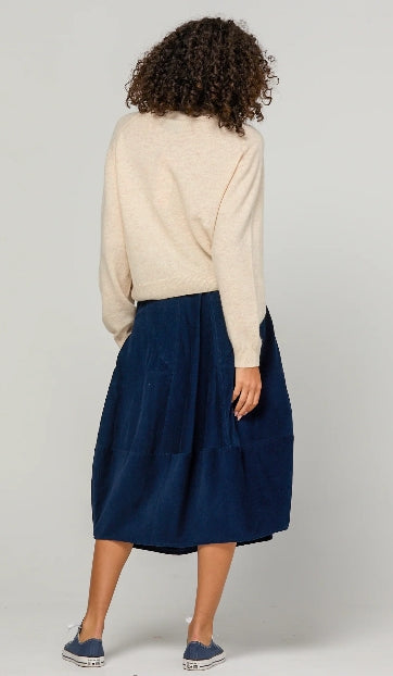 Cord Guru Skirt- Midnight