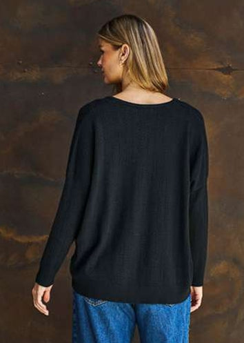 Anouk Knit Jumper- Black