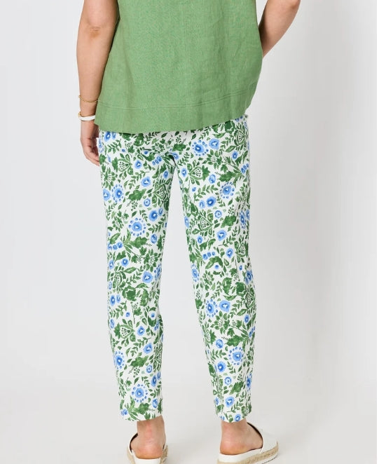 Bayside Floral Print Slim Leg Pant
