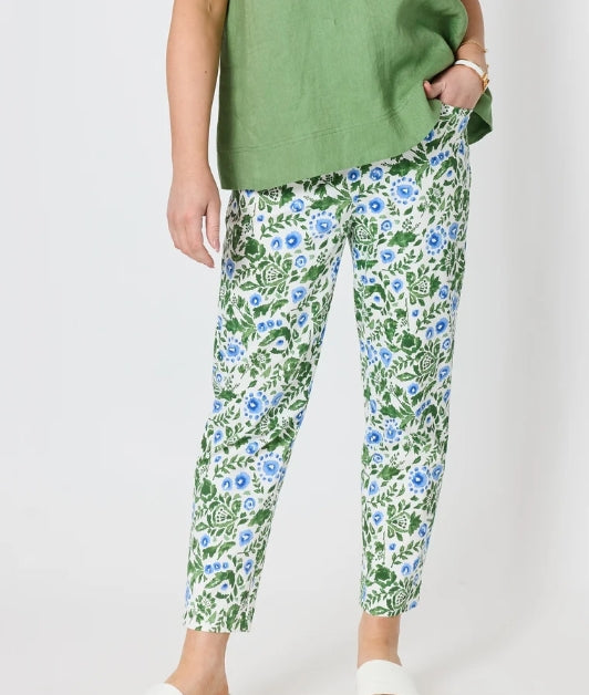Bayside Floral Print Slim Leg Pant