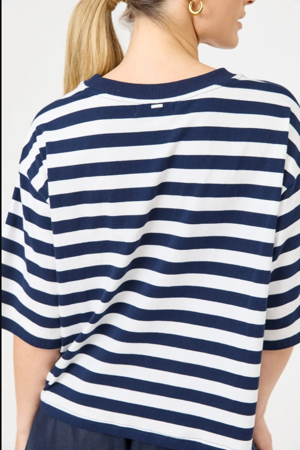 Studio Stripe Tshirt - Indigo