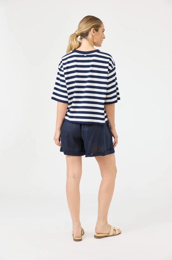 Studio Stripe Tshirt - Indigo