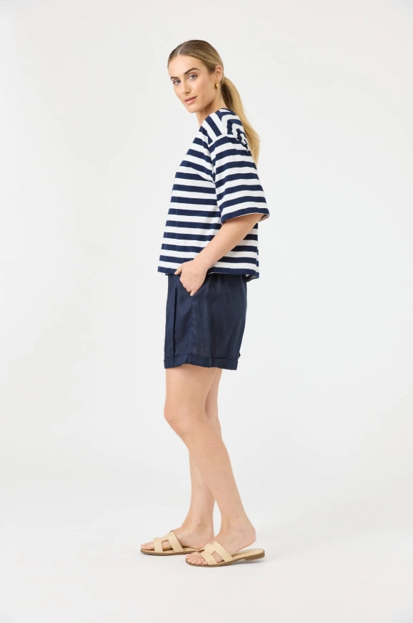 Studio Stripe Tshirt - Indigo