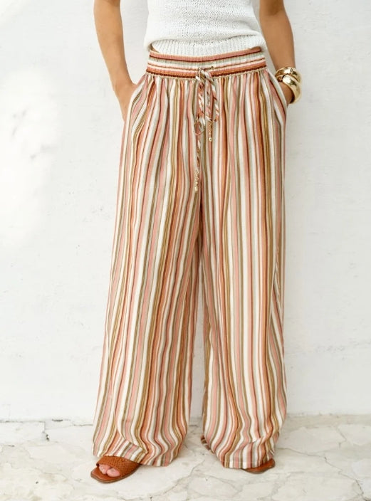 Elysia Pant - Sandbar Stripe