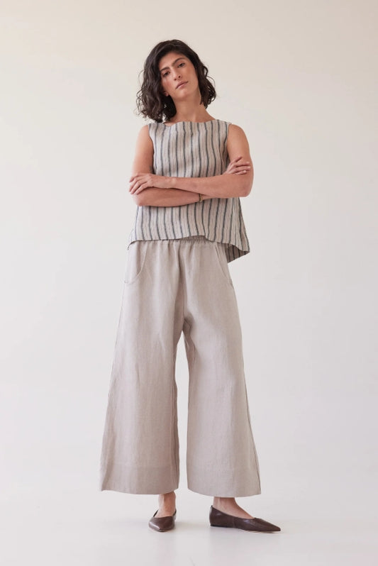 Oliver Pull On Pant - Stone