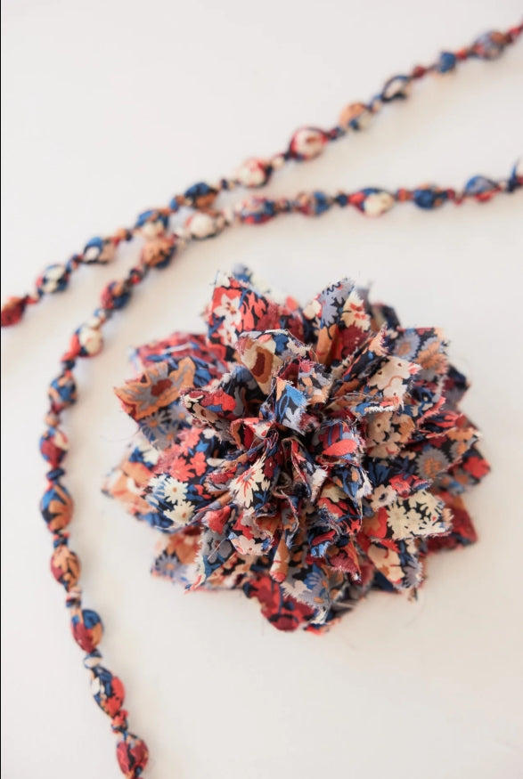 Fabric Flower Brooch - Thorpe Liberty